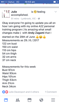 A2Z Personal Training Testimonial 1 A2Z Personal Training Testimonial